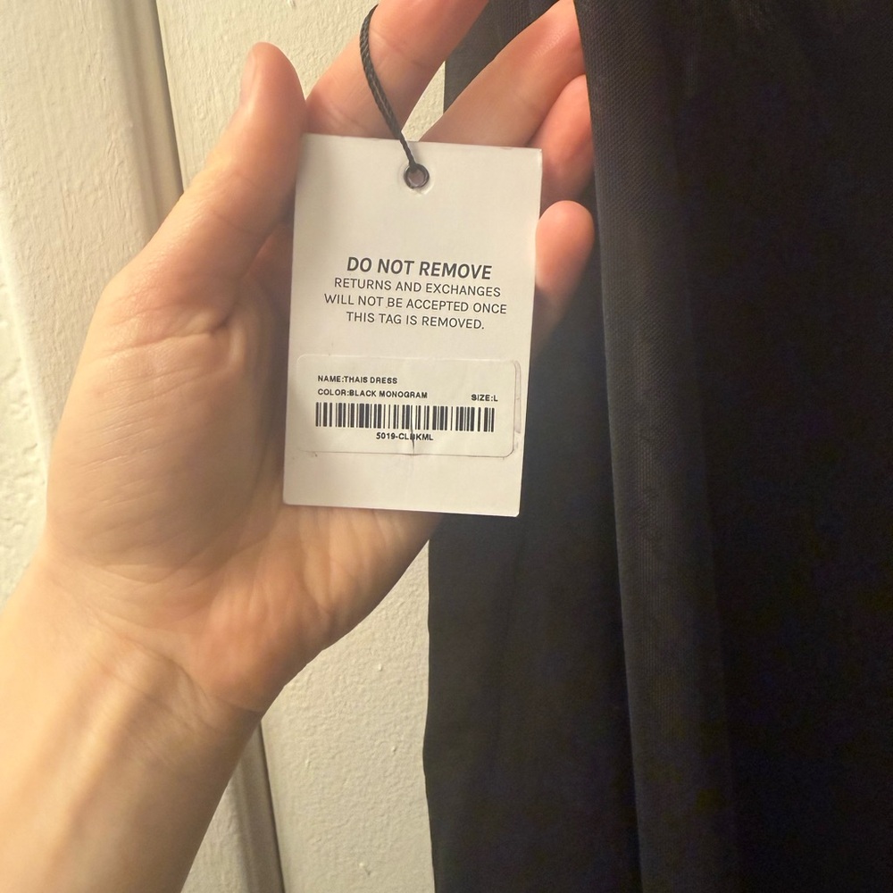 Miaou Thais Black slip dress - Picture 7 of 9